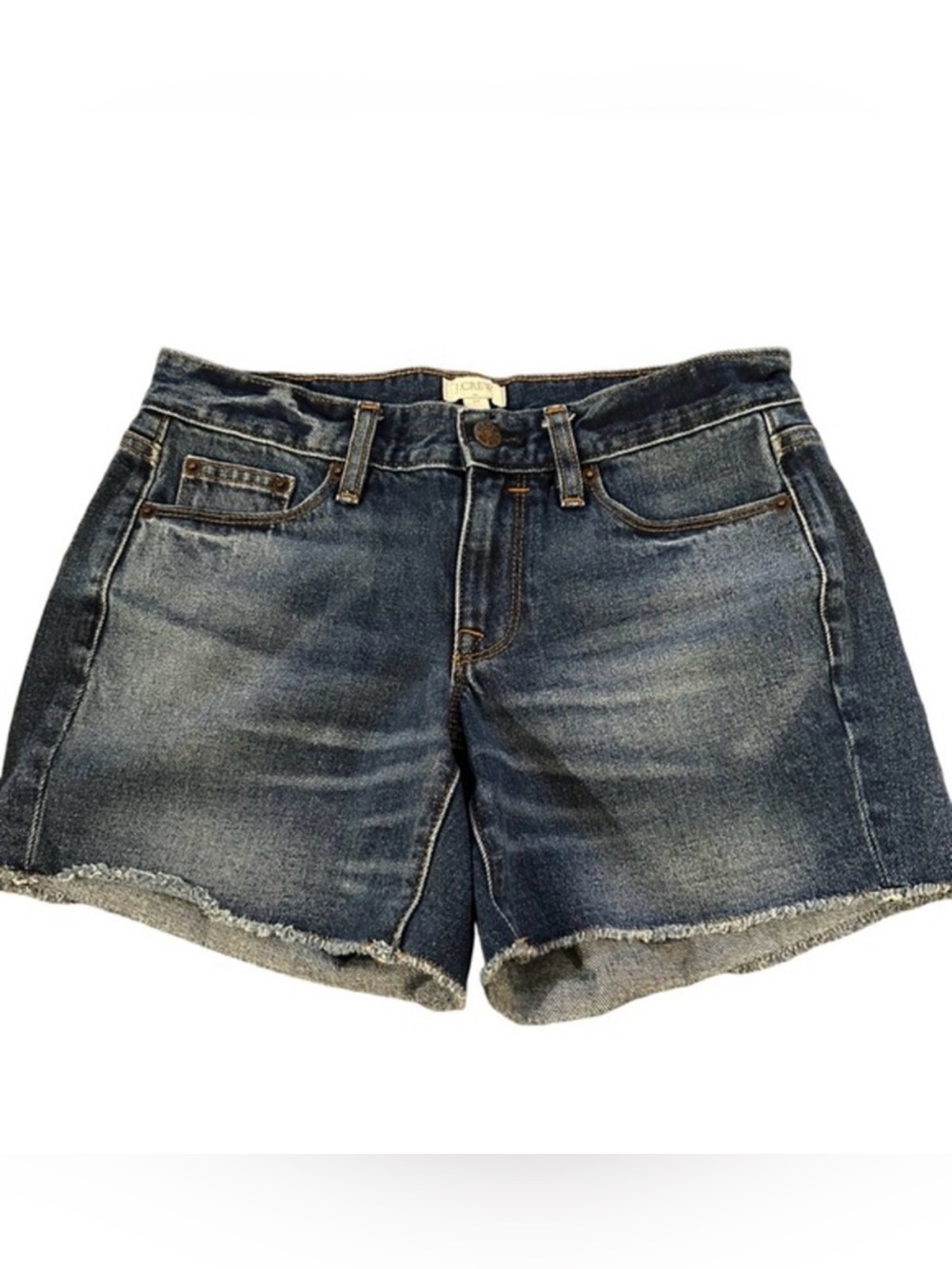 J.Crew High-Rise Denim Cutoff Shorts with Raw Hem | Size 24